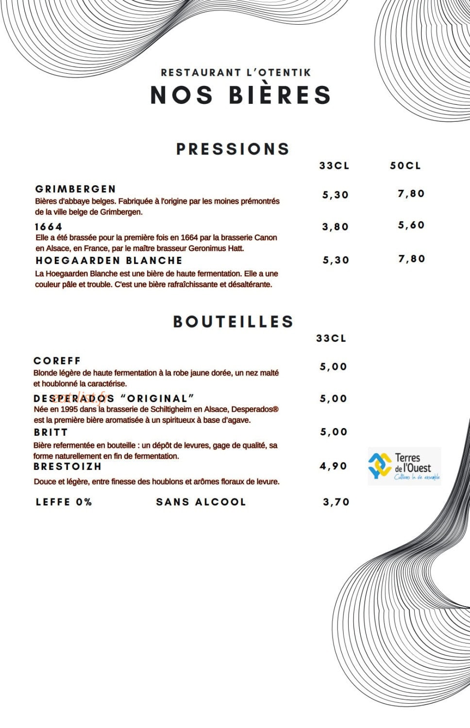 L’Otentik — carte page 7