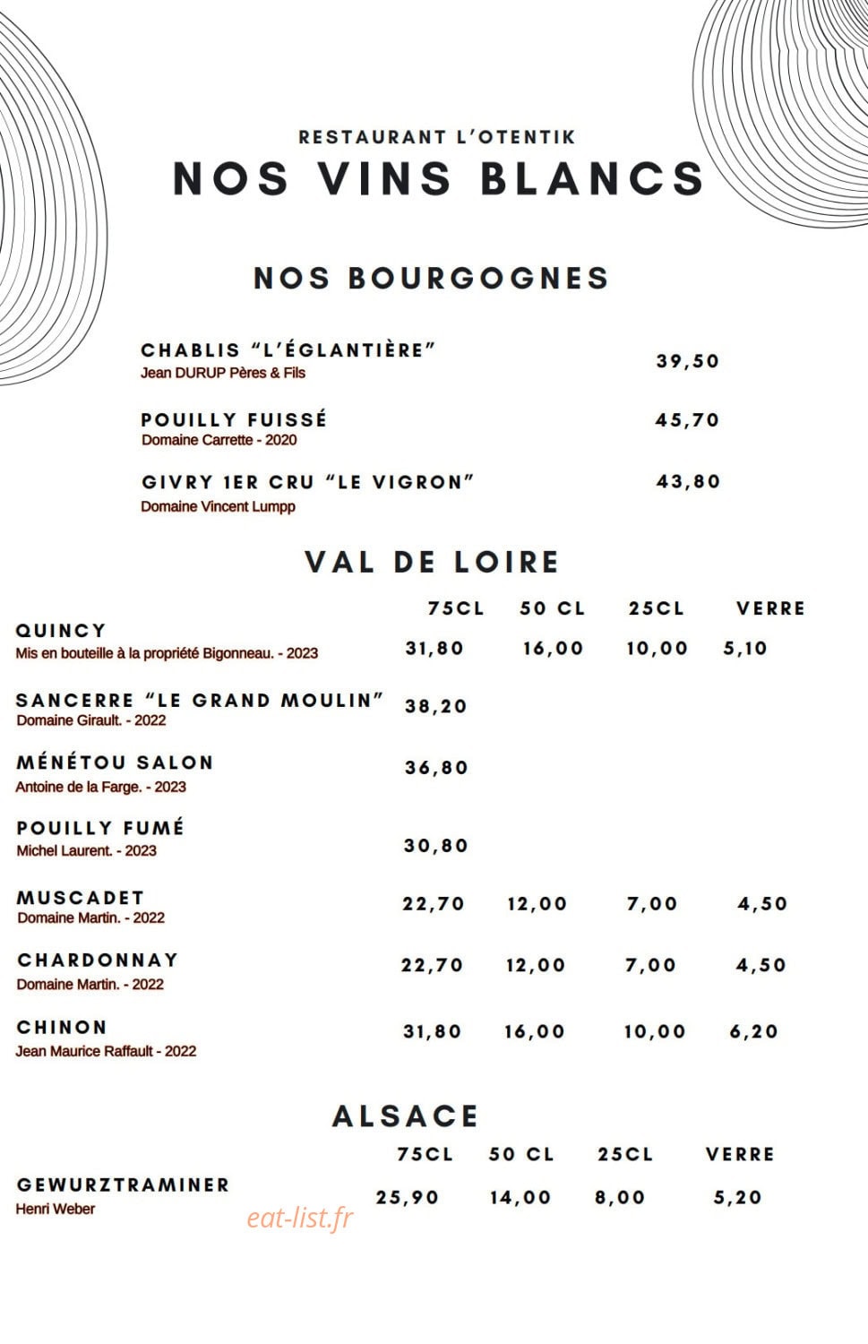 L’Otentik — carte page 4