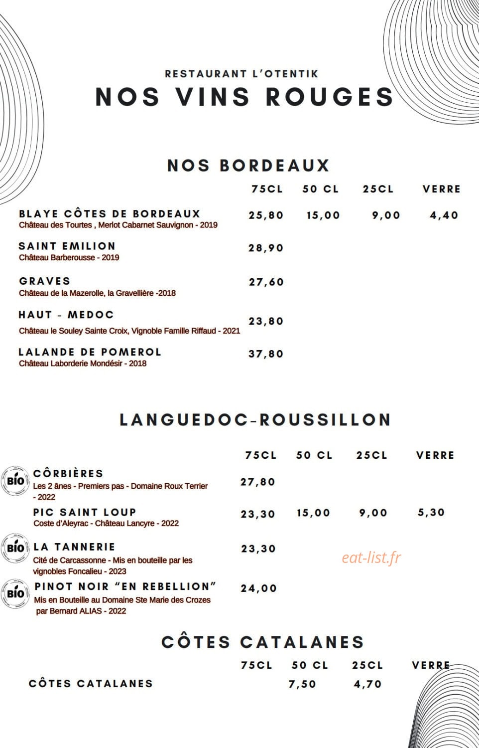 L’Otentik — carte page 3