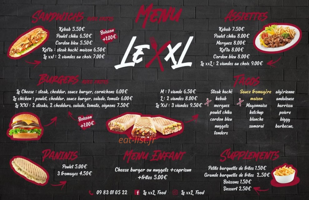 Le XXL — carte page 1