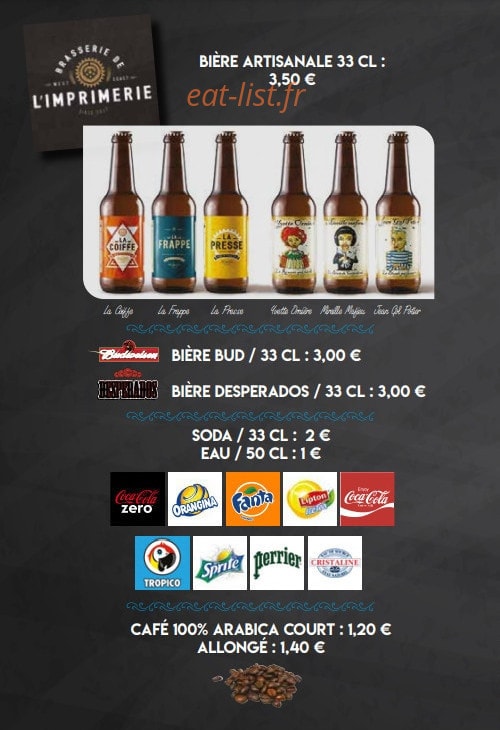 Les Burgers de l'Ouest — carte page 2