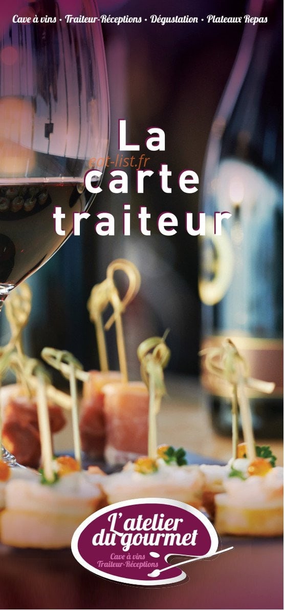 L'Atelier Du Gourmet — carte page 1