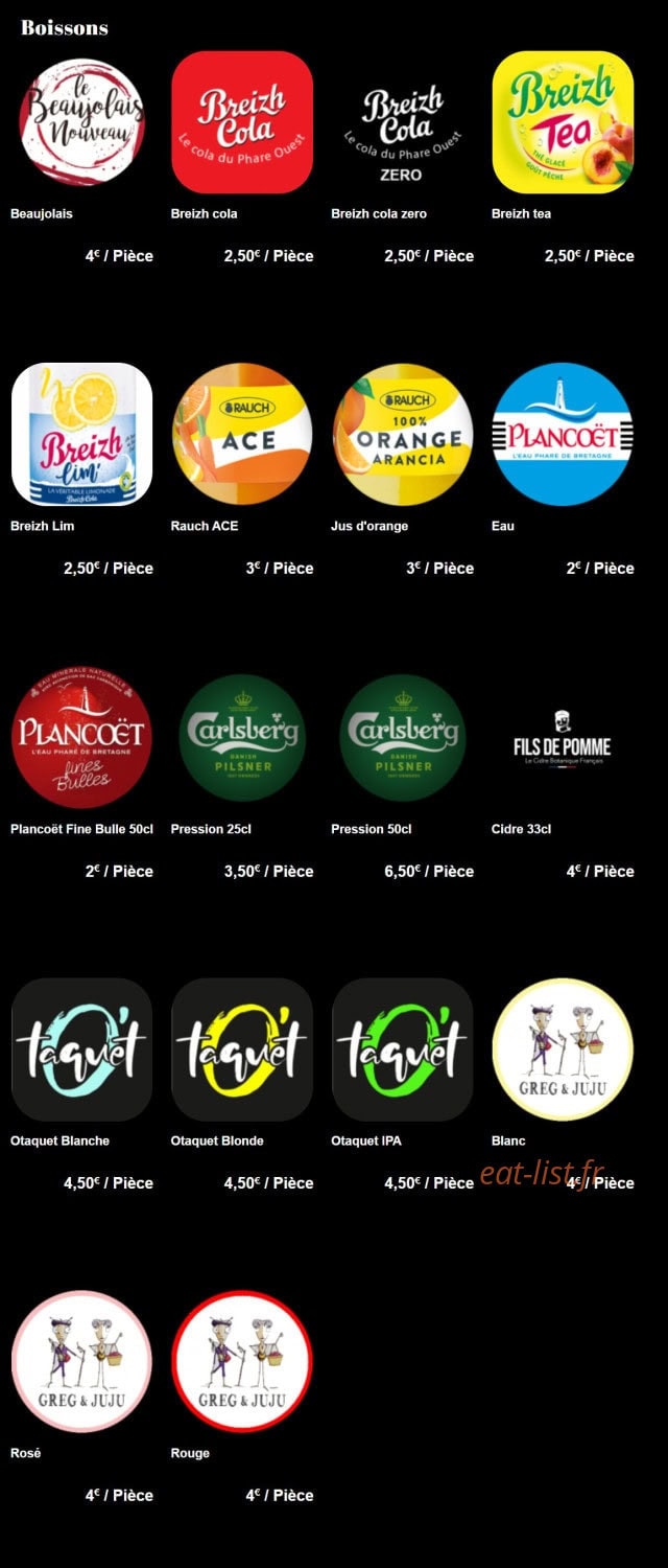 Loas Artisan des Burgers — carte page 5