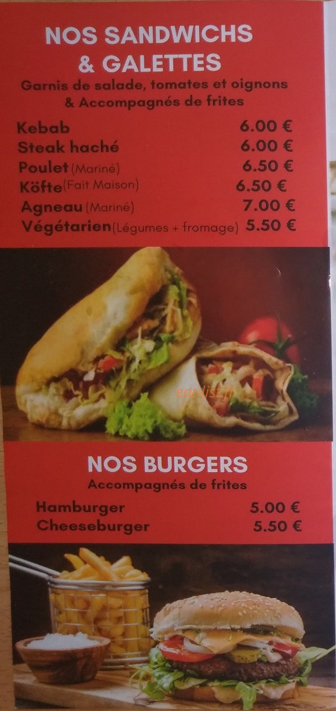 Océan Kebab — carte page 2