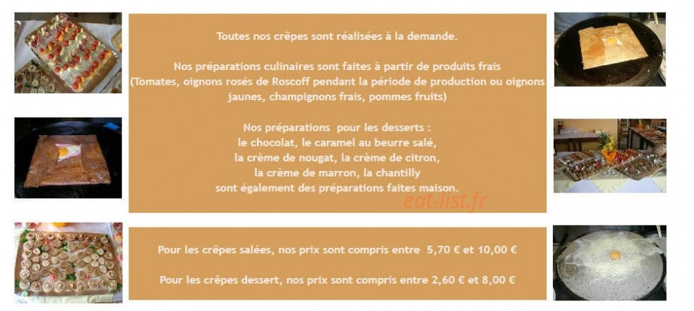 Crêperie Maeligwen — carte page 1