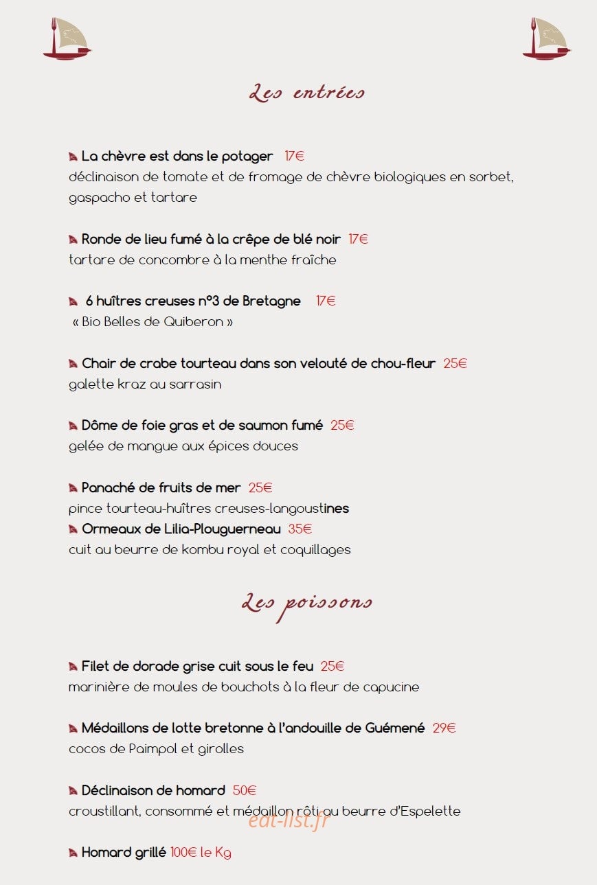 Le Mutin Gourmand — carte page 4