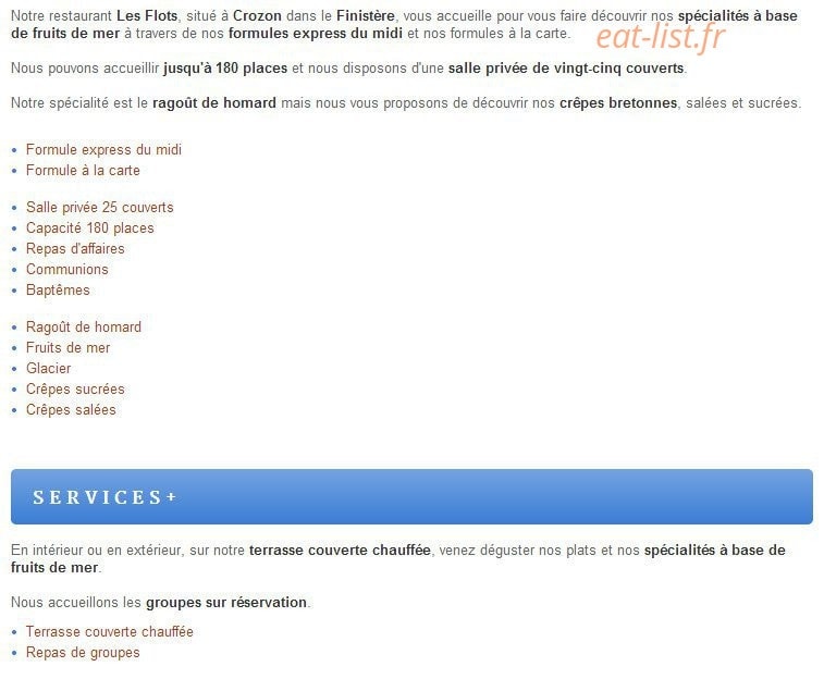 Les Flots — carte page 1