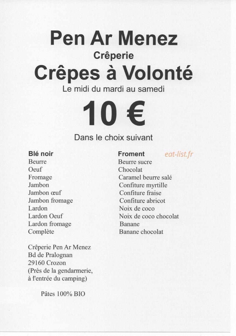 Pen Ar Menez — carte page 1