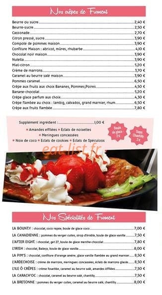 L'île ô crêpes — carte page 5