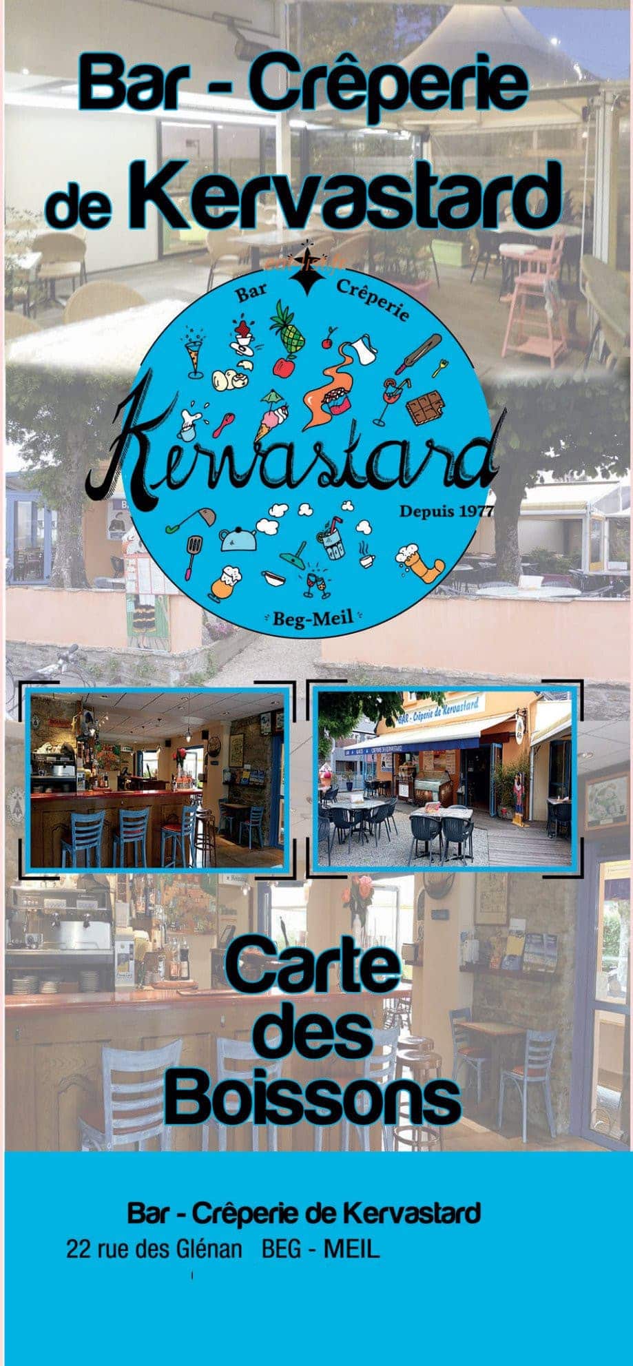 Crêperie de Kervastard — carte page 8