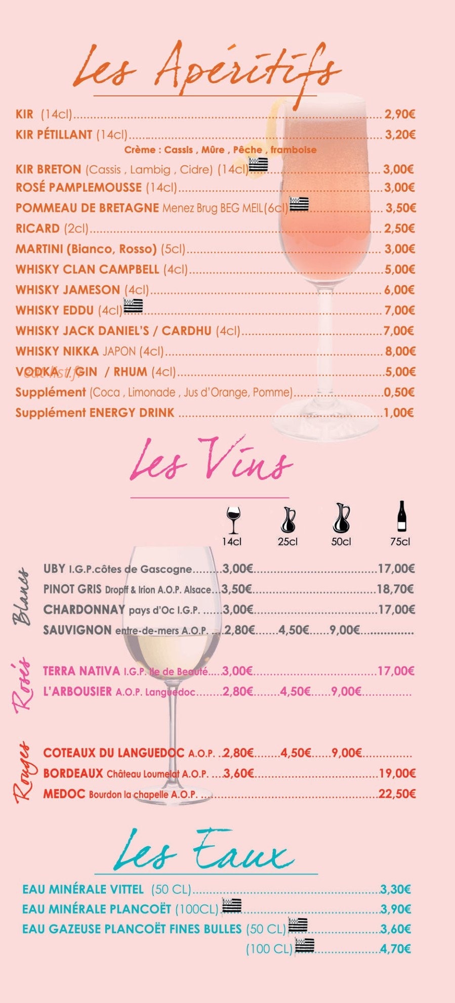 Crêperie de Kervastard — carte page 11