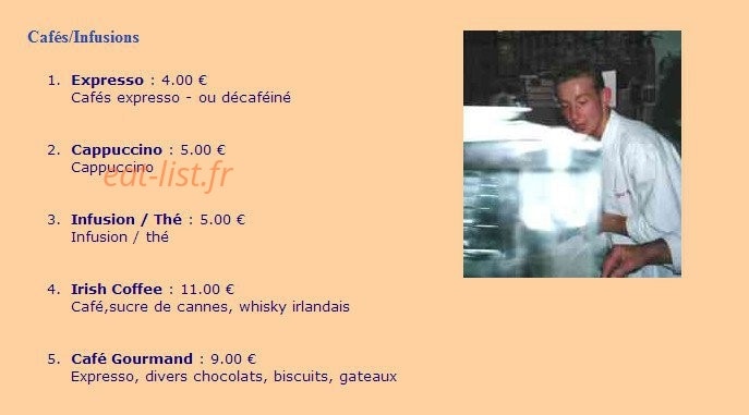 Chez Alain — carte page 13