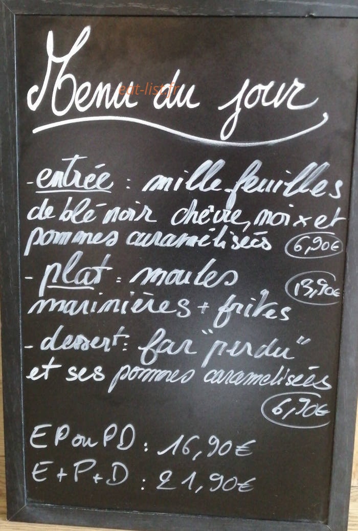 Le P'tit Mousse — carte page 1