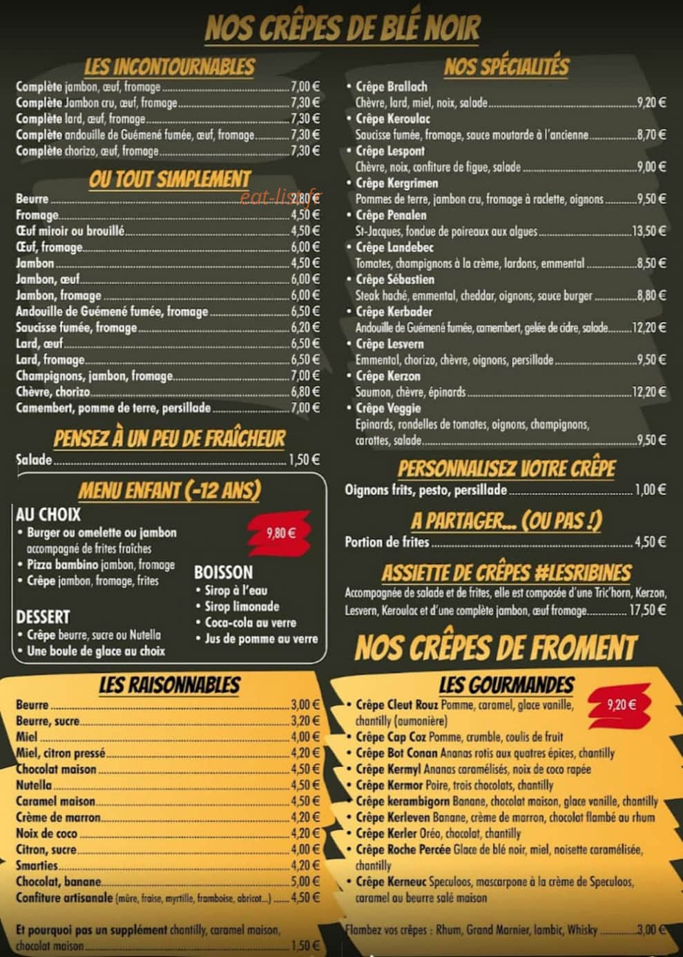 # Les Ribines — carte page 1