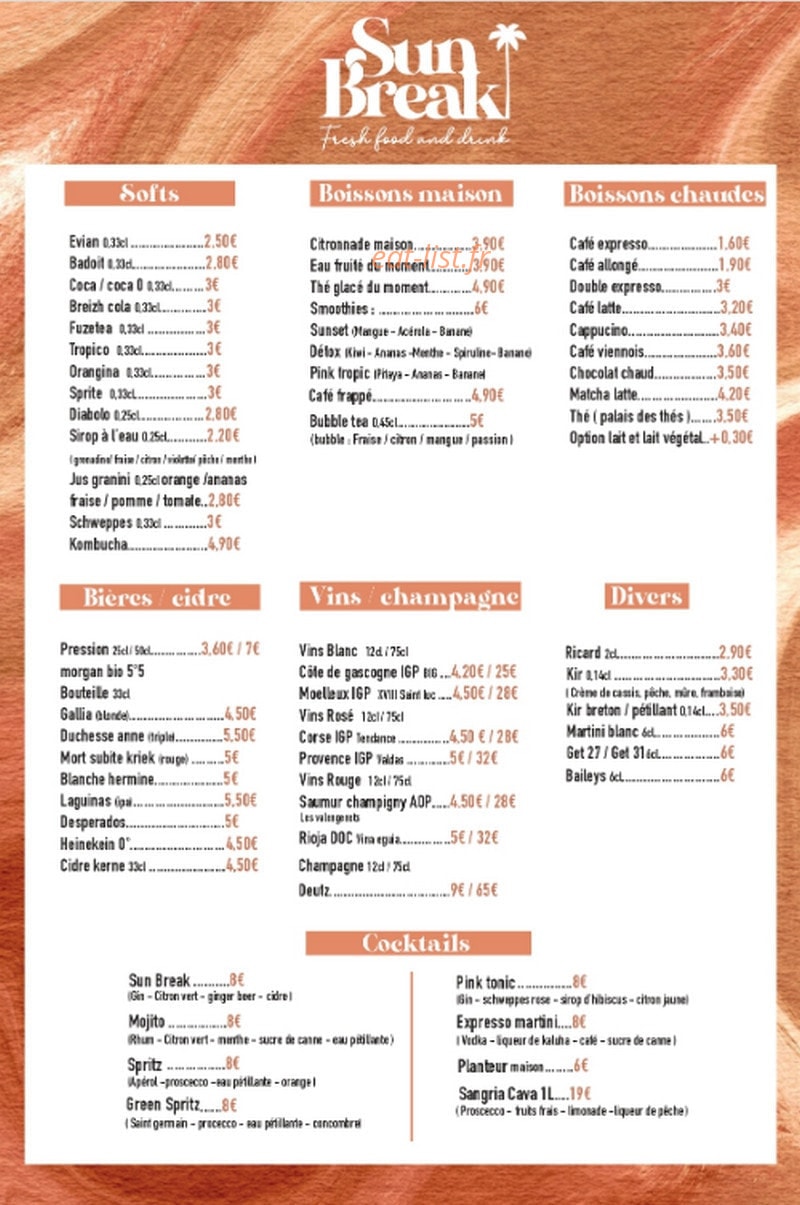 Sun break — carte page 2