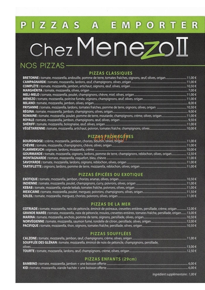 Chez menezo II — carte page 1