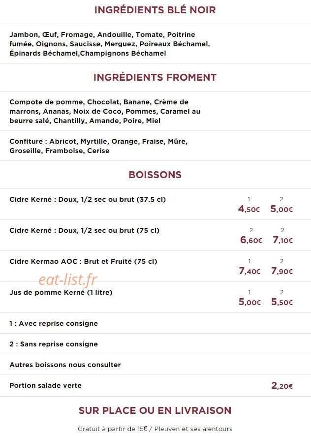 Chez mimi — carte page 7