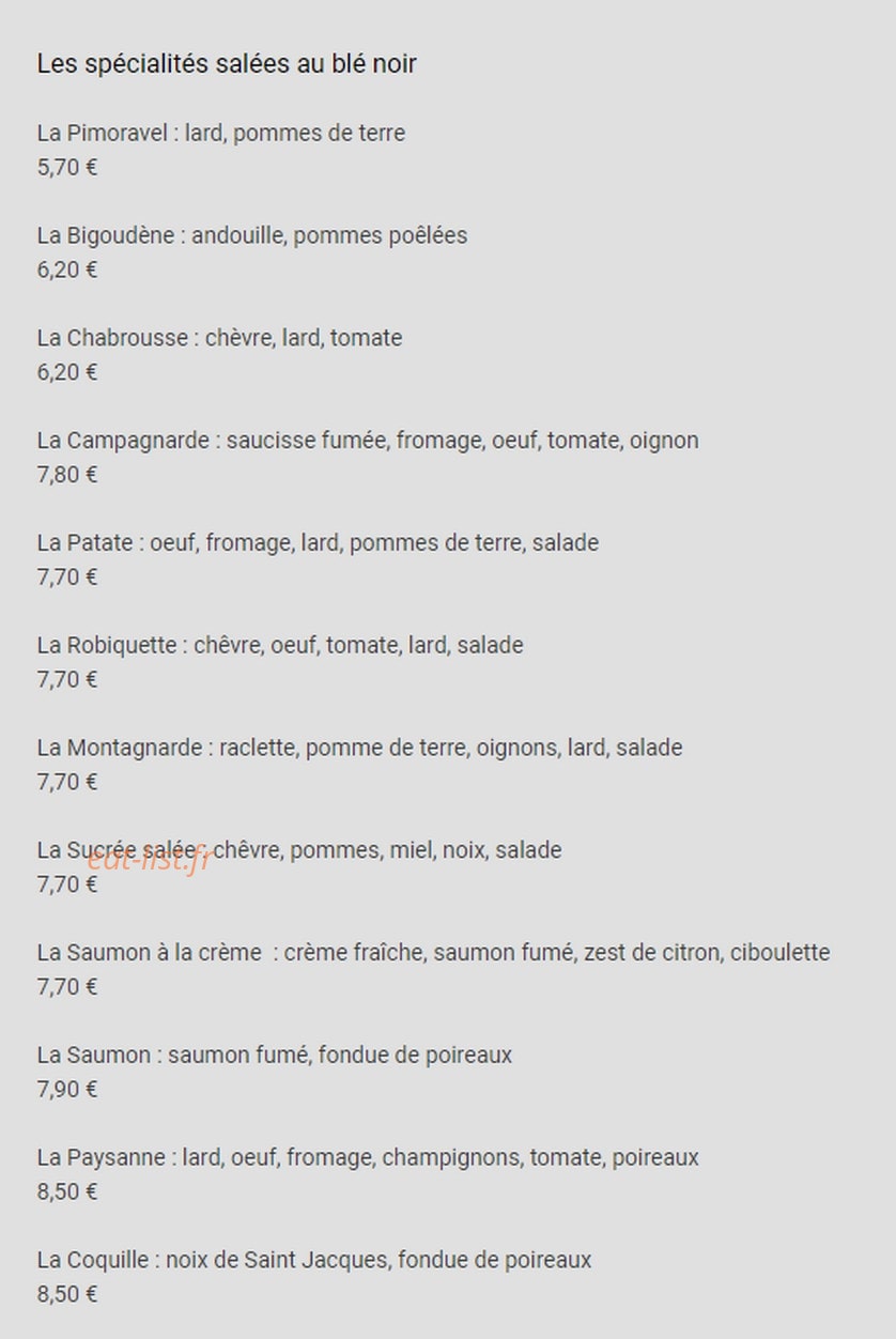 L'Épi d'Or — carte page 4