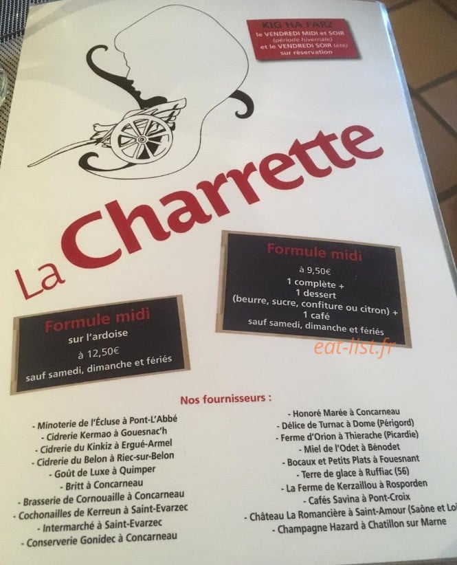 La Charrette — carte page 1