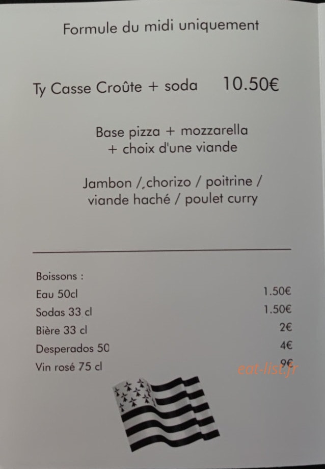 Ty Pizza — carte page 3