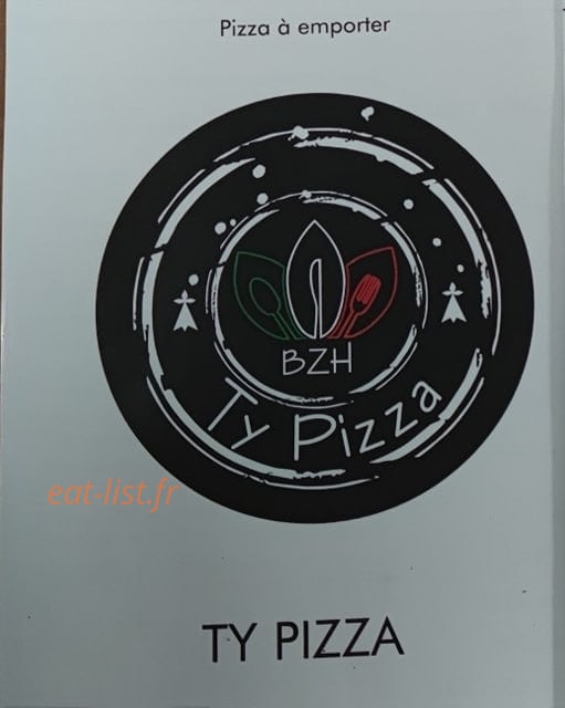 Ty Pizza — carte page 1