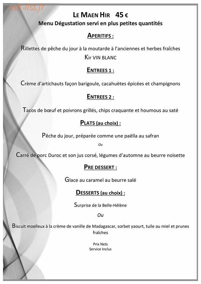 Ar Maen Hir — carte page 1