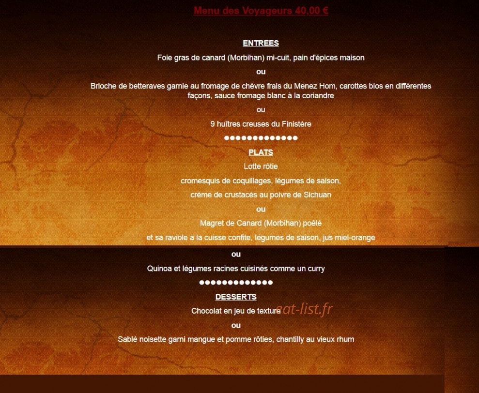 Comptoir des Voyageurs — carte page 2