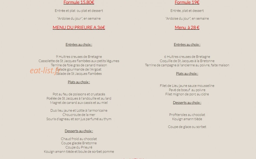 Le Prieuré — carte page 2