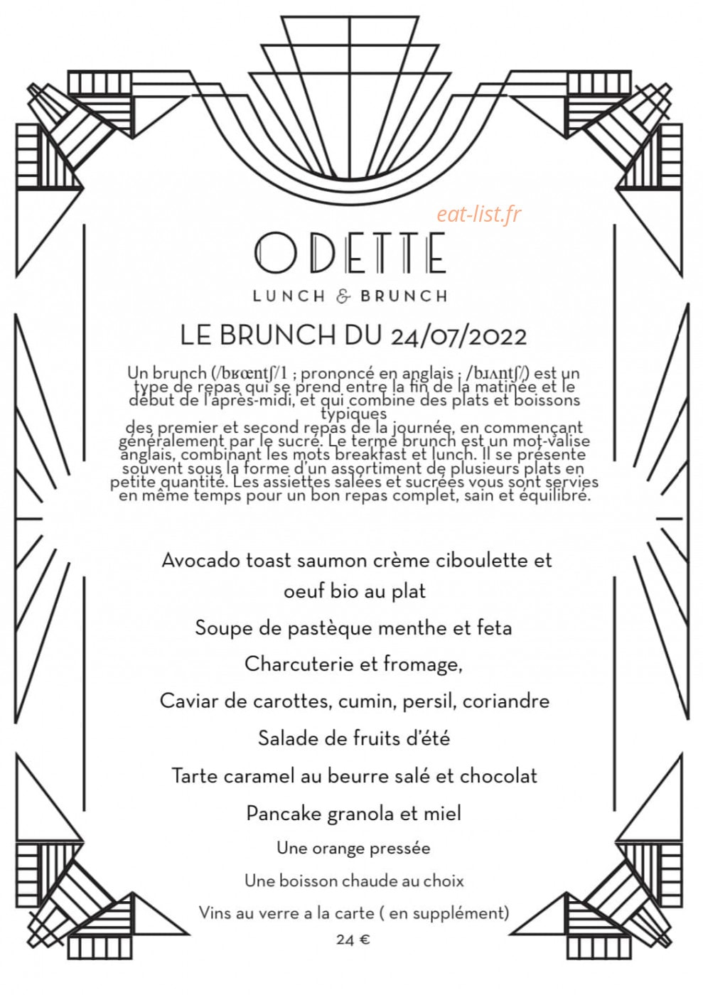 Odette — carte page 1