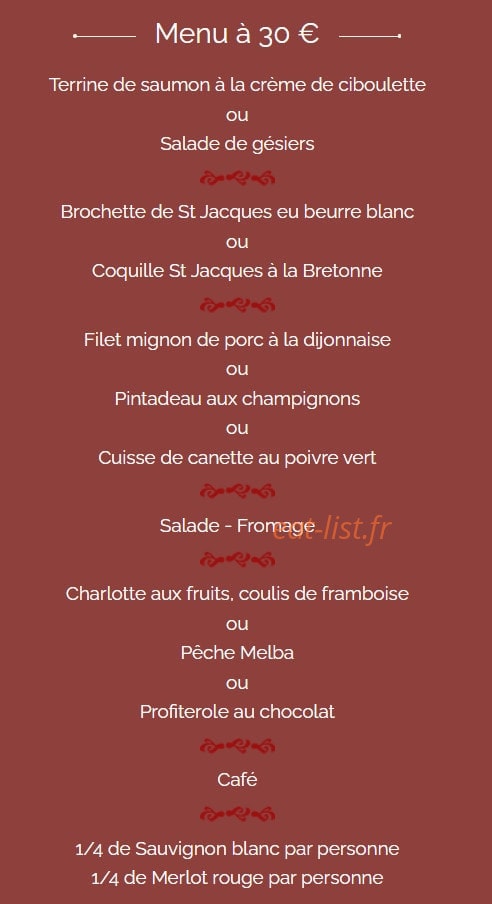 Aux Dix Raisons — carte page 2