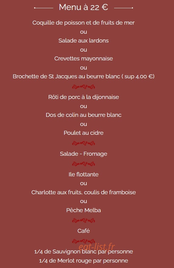 Aux Dix Raisons — carte page 1