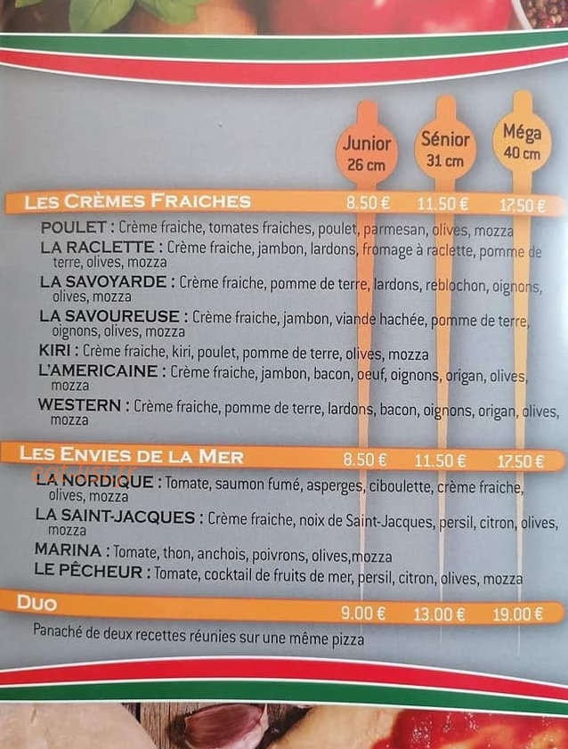 Pizza pépé — carte page 3
