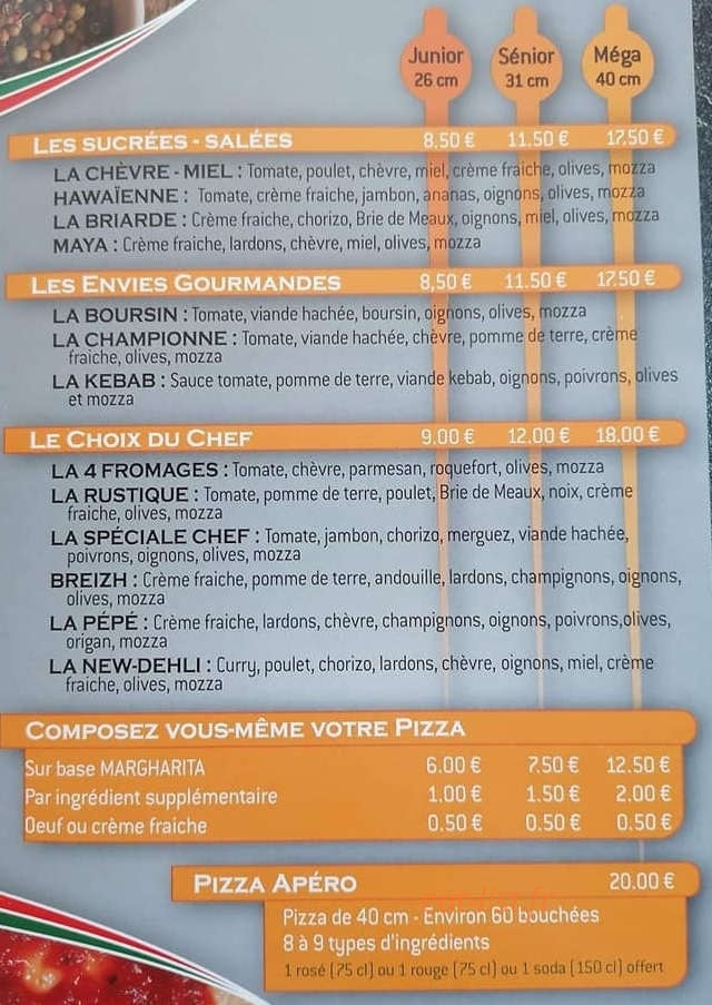 Pizza pépé — carte page 4