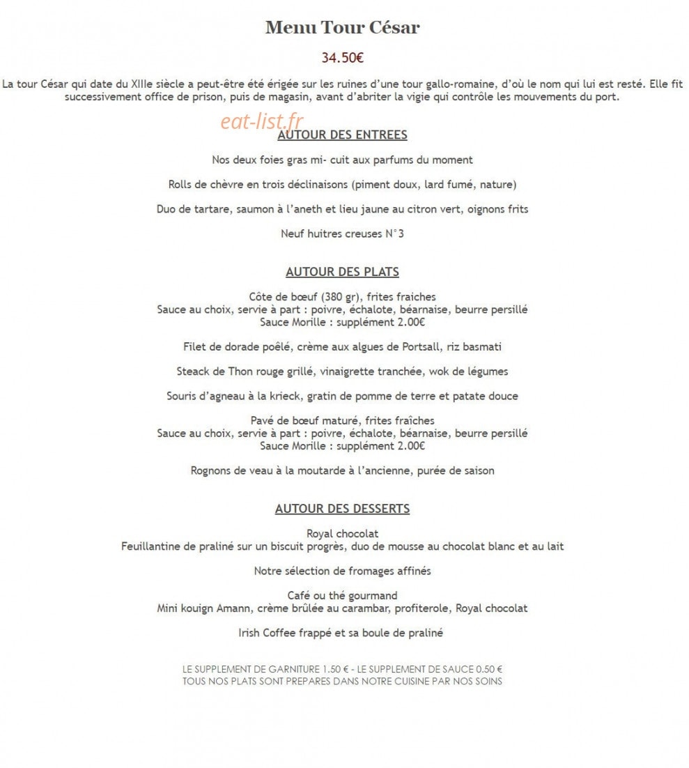 Aux Tours Du Chateau — carte page 6