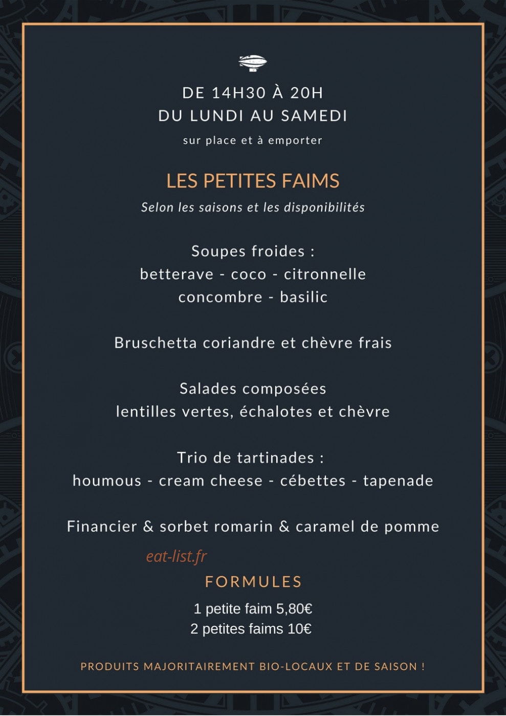 Beaj kafé — carte page 2
