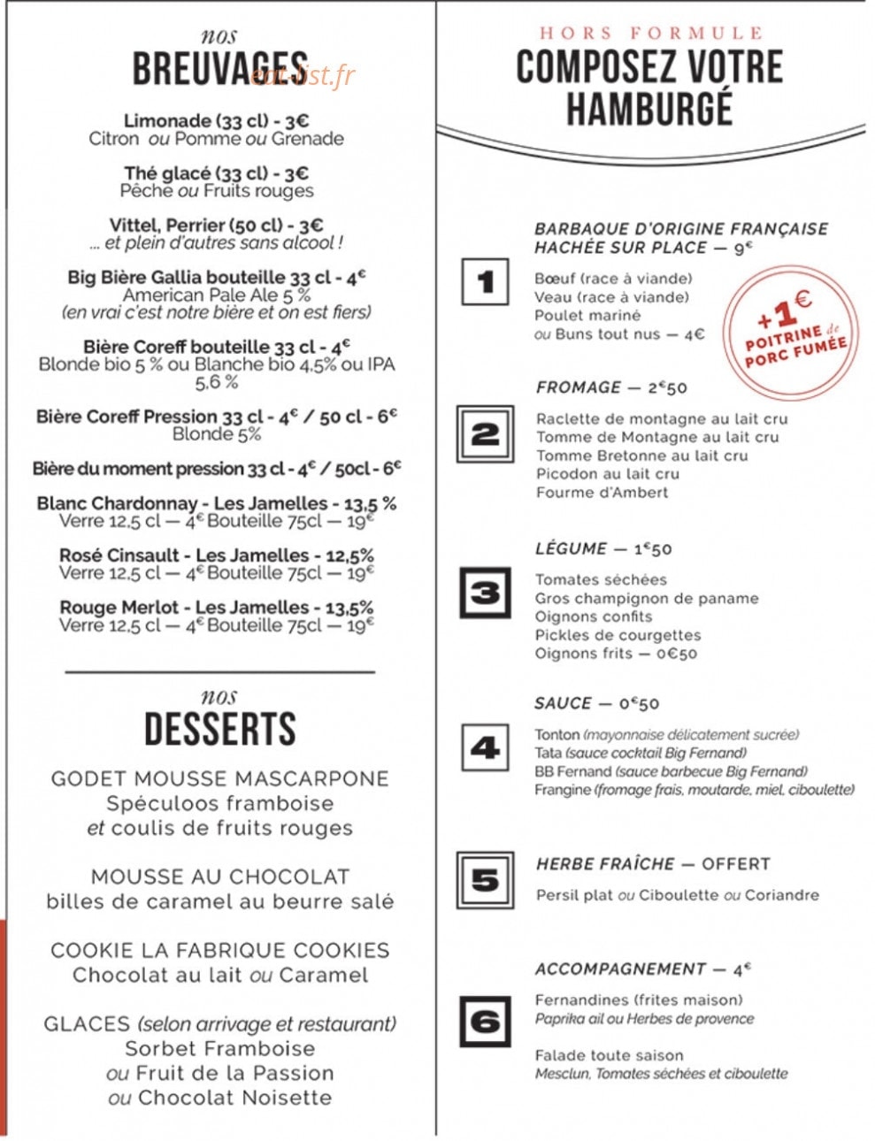 Big Fernand — carte page 4