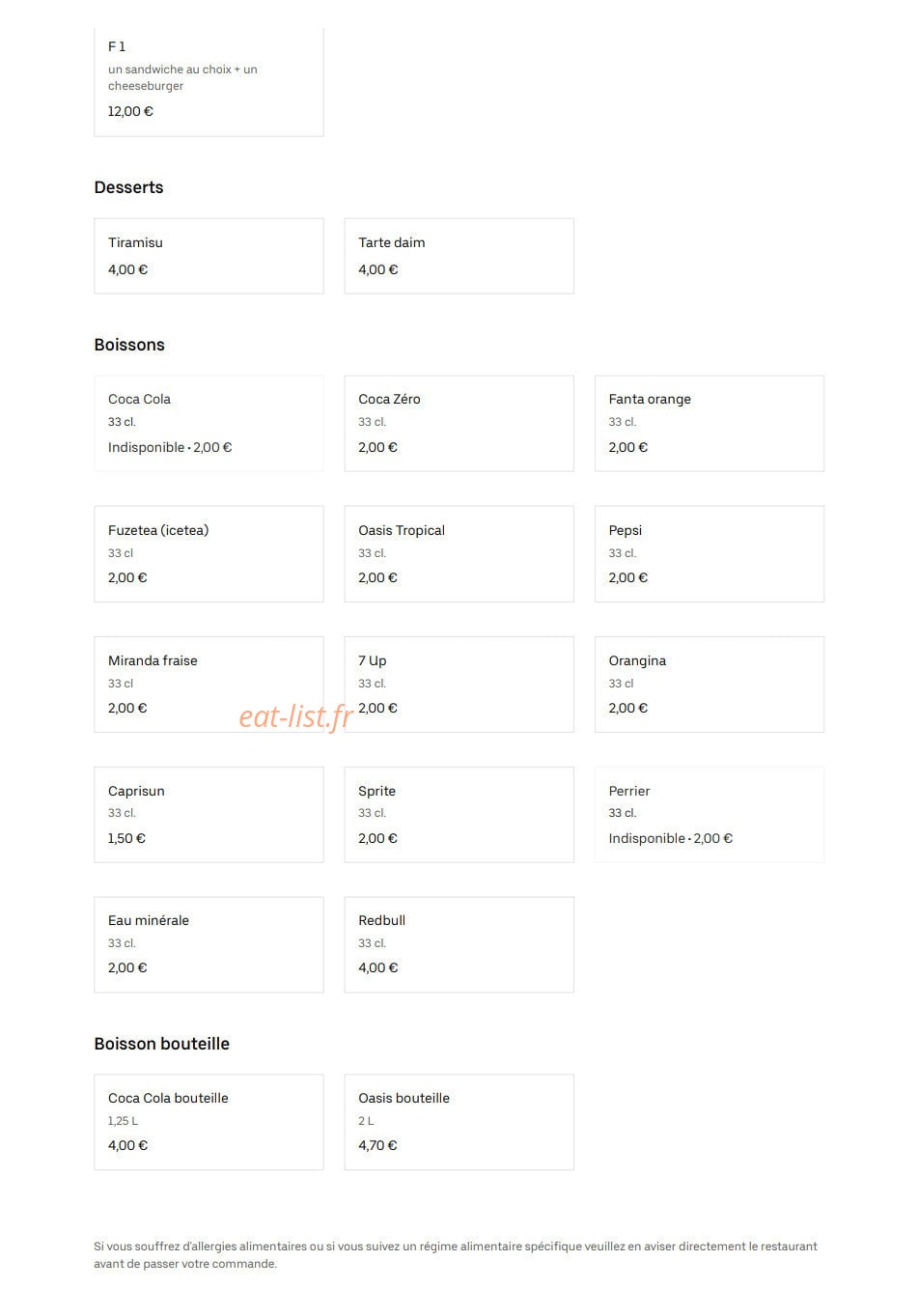 Brest Food — carte page 4