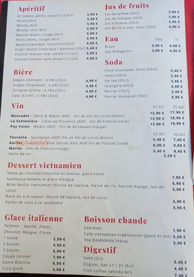 Brest Saigon — carte page 3
