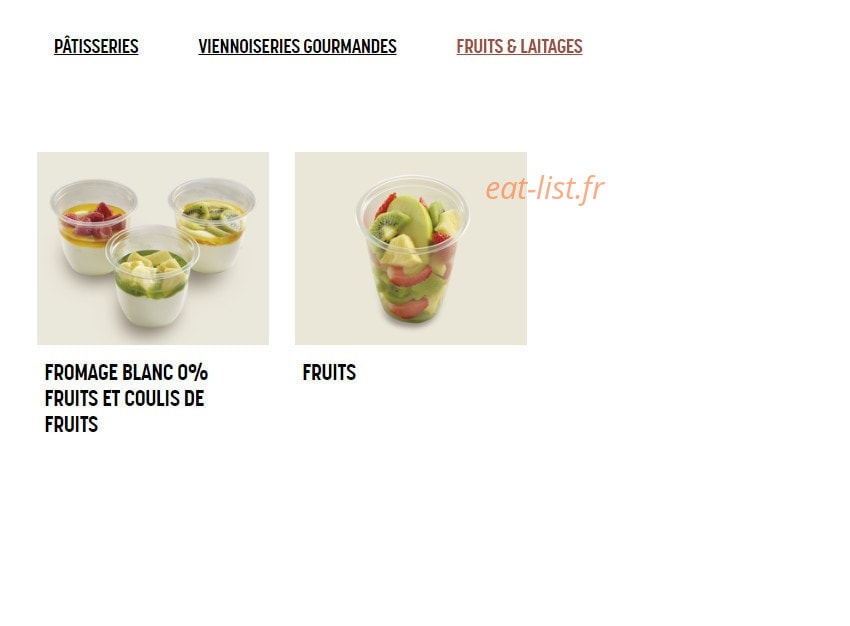 Brioche Dorée — carte page 6