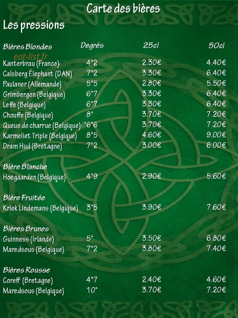 Café des mouettes — carte page 1