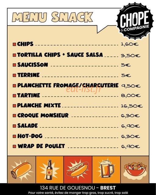 Chope et Compagnie — carte page 1