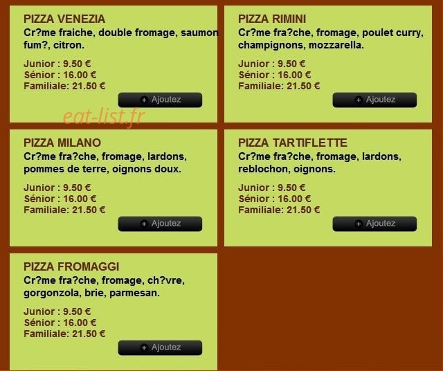 Dinapoli Pizza 29 — carte page 4