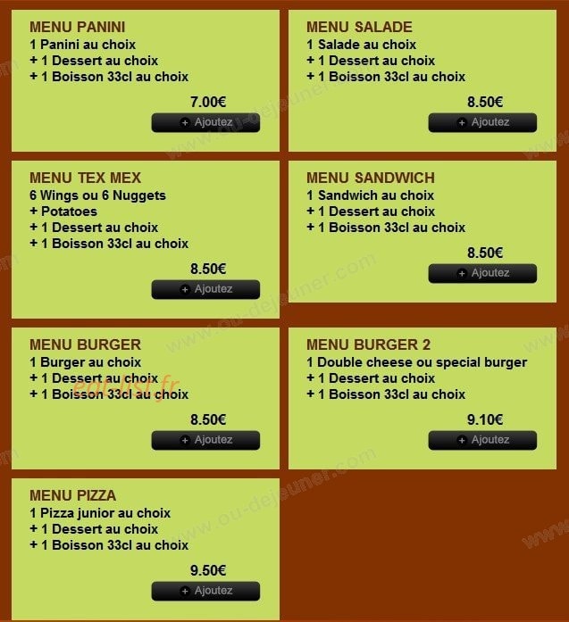 Dinapoli Pizza 29 — carte page 2