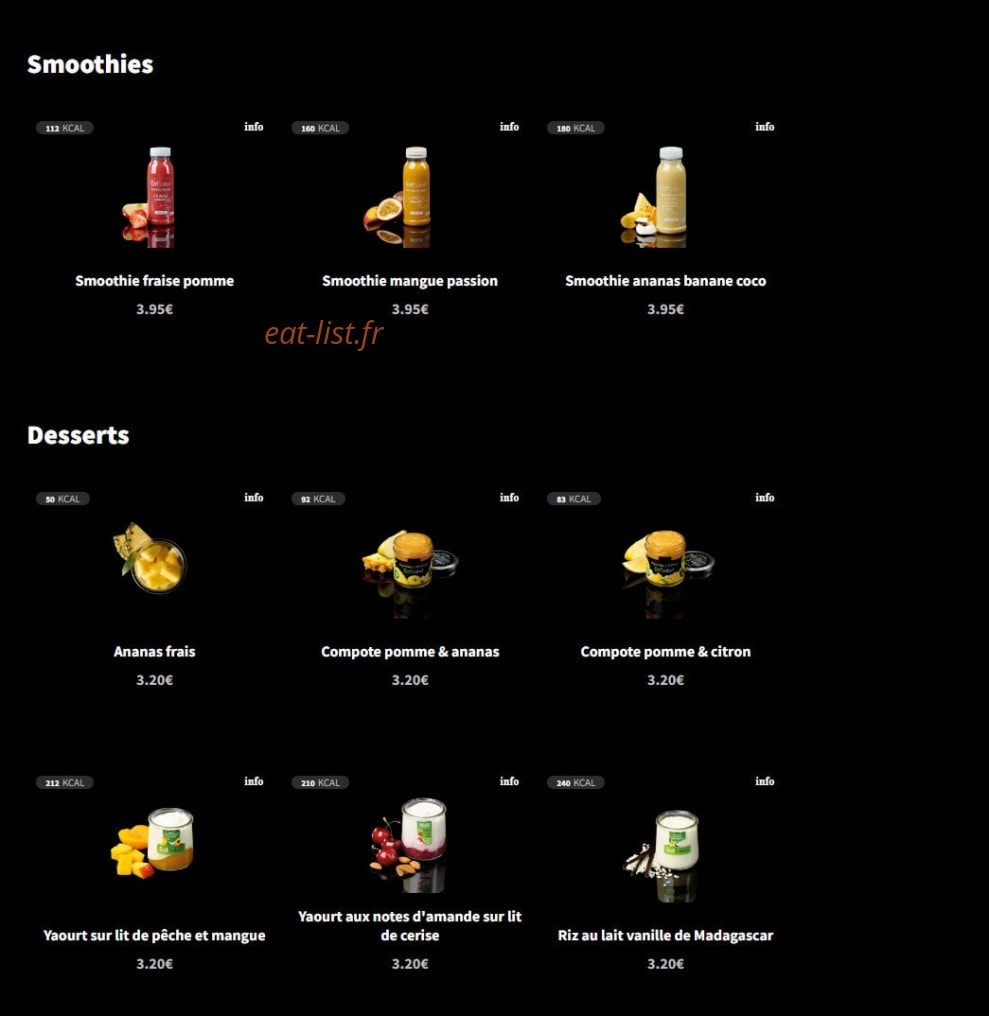 Eat Salad — carte page 10