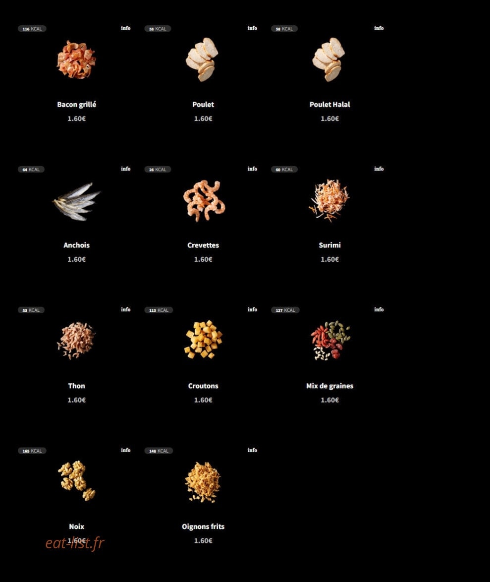 Eat Salad — carte page 5
