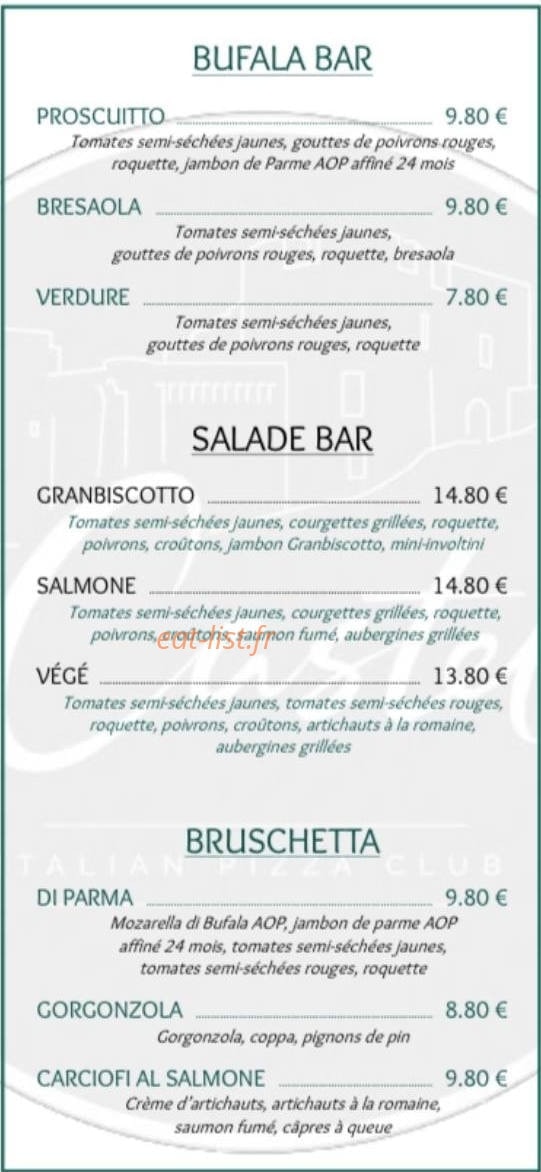 IL Castello — carte page 2