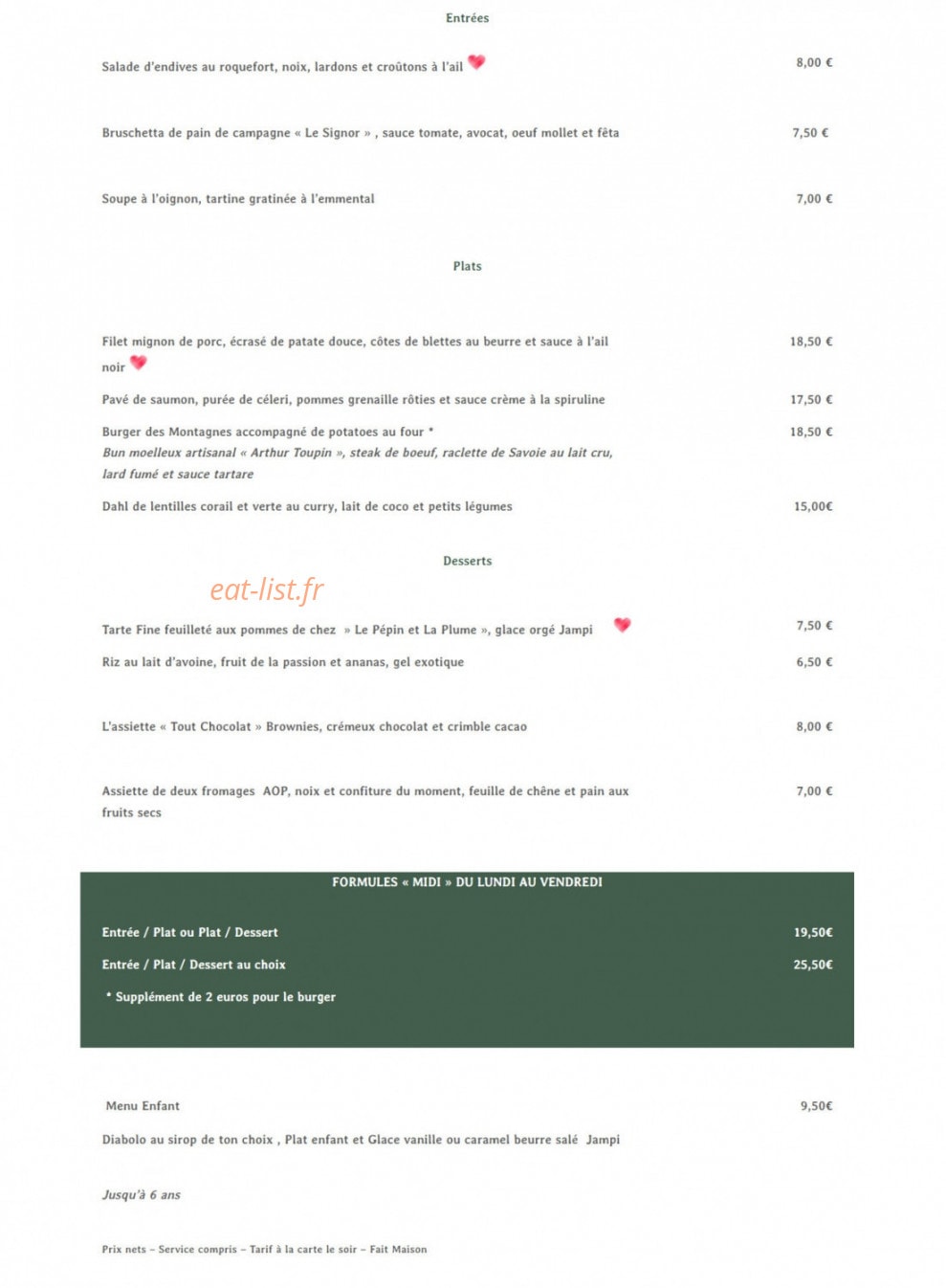 Jardin d'hiver — carte page 1