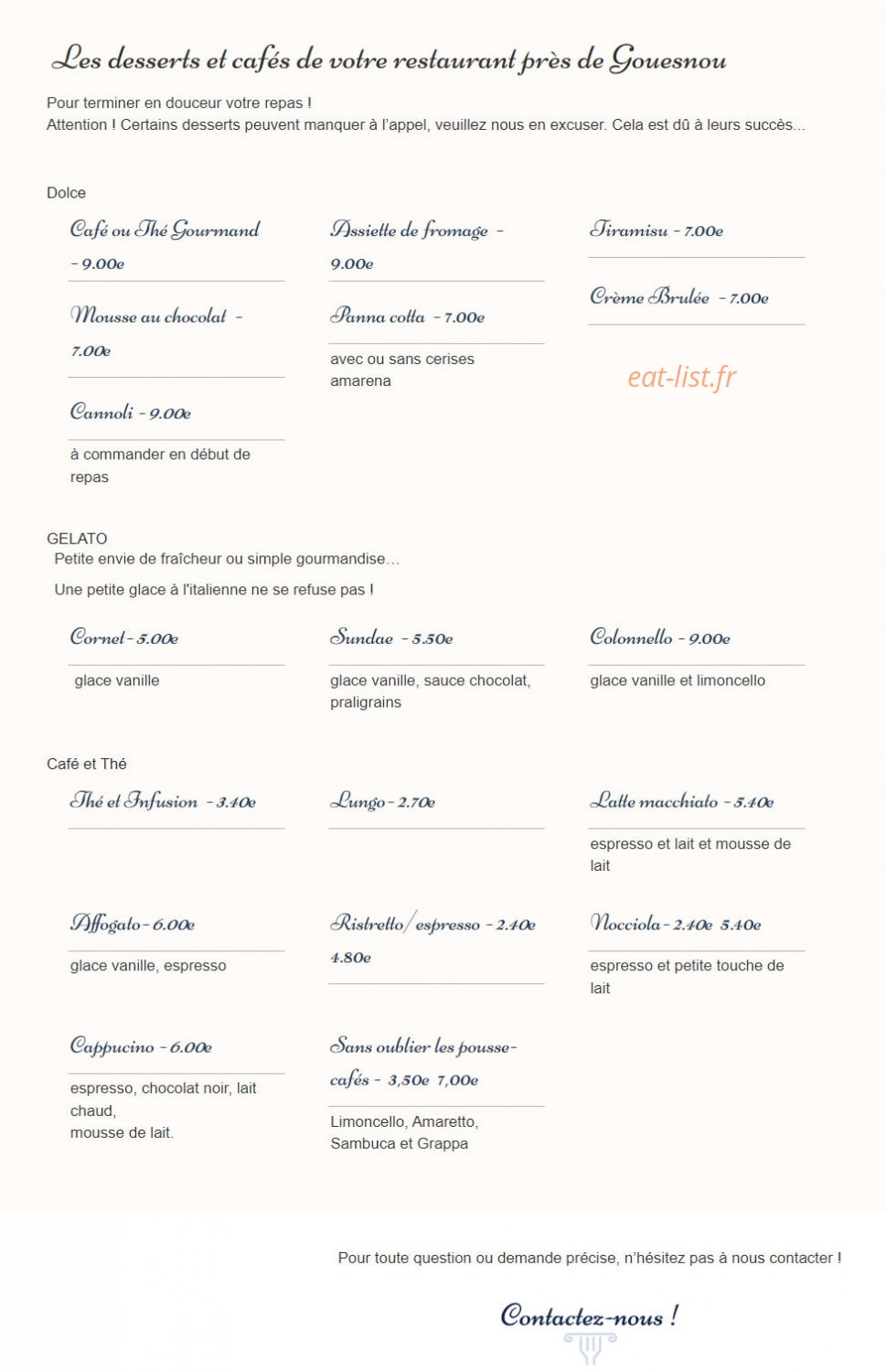 L'arôme antique — carte page 5