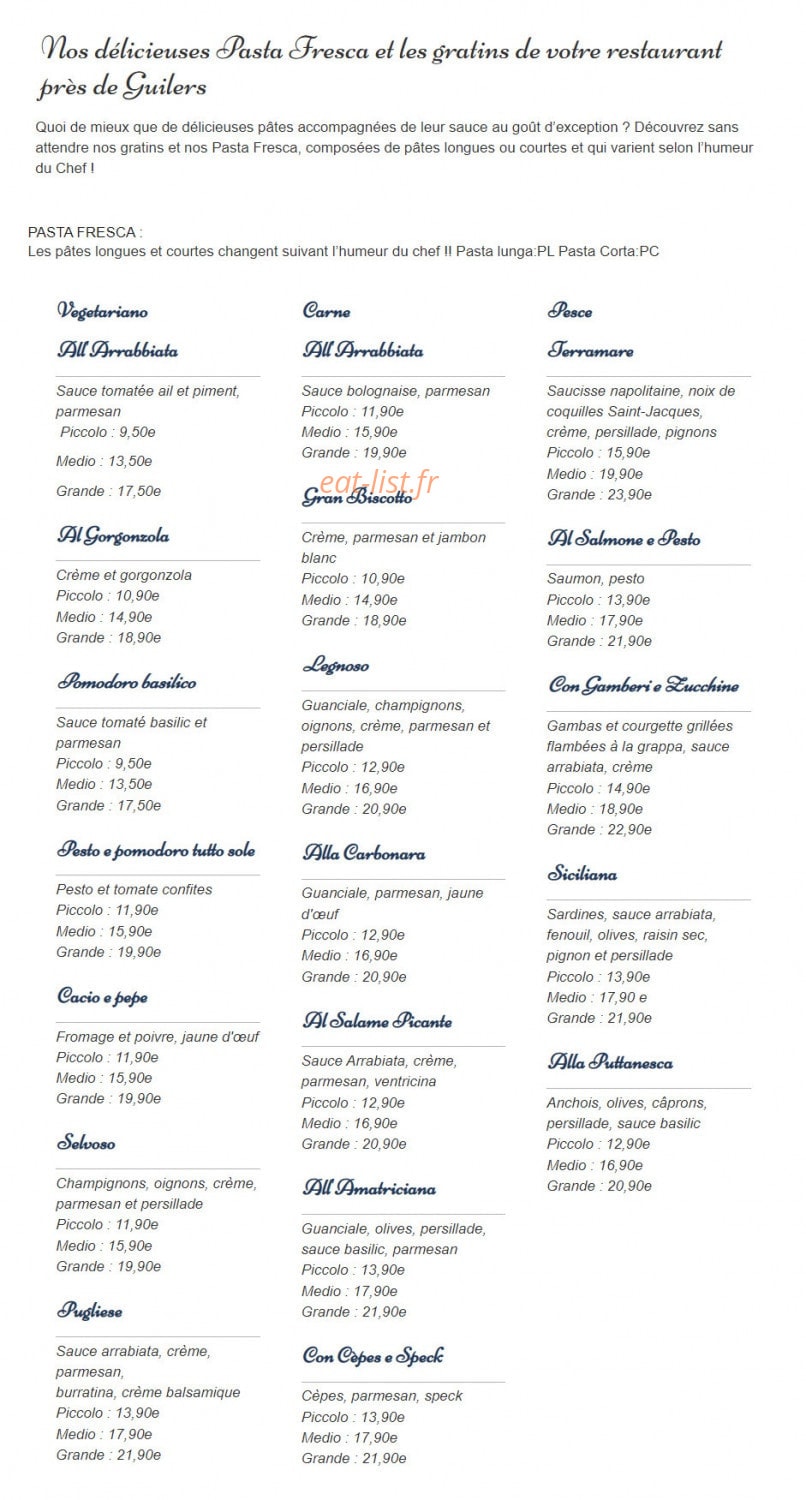 L'arôme antique — carte page 2