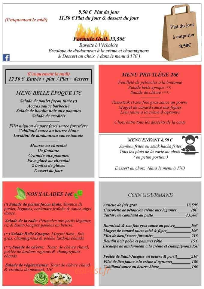 La belle époque — carte page 1